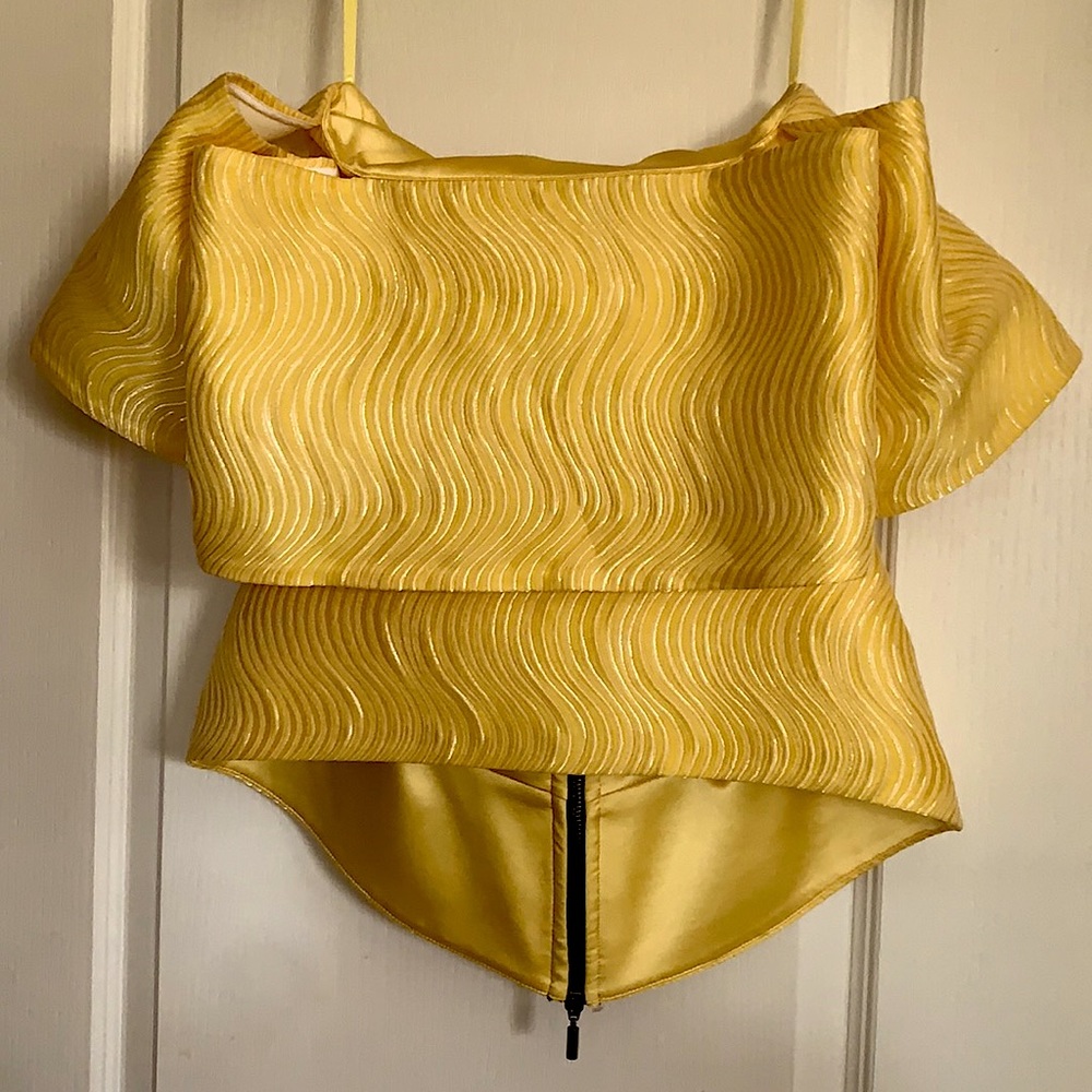 Maticevski yellow structured top